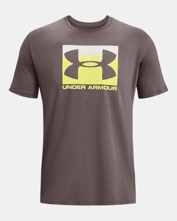 T-shirt voor heren UA Boxed Sportstyle met korte mouwen, Gray, pdpMainDesktop image number 4